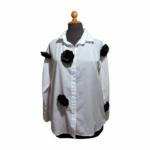 Πουκάμισο λευκό με μαύρα τριαντάφυλλα