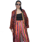 Κιμονό με Ριγέ Παντελόνα