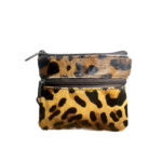 Μικρό δερμάτινο πορτοφόλι με Animal-print