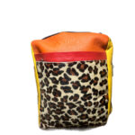Δερμάτινο Backpack με animal print