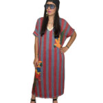 Lurex maxi Φόρεμα Tropikal Glam